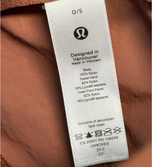 Lululemon Baller Hat Soft Women OS Ancient Copper Adjustable Wicking Running Gym - Picture 8 of 10